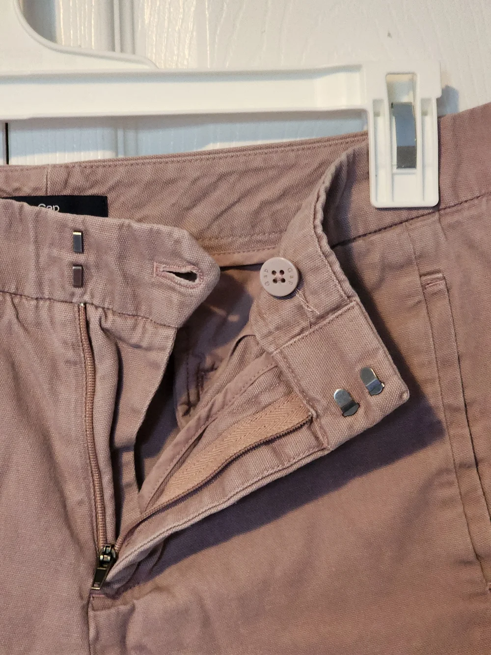 GAP Mauve/ Lilac Cotton City Shorts Size 10 - Picture 8 of 13